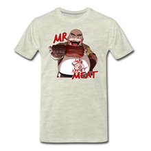 Load image into Gallery viewer, Mr. Meat T-Shirt (Mens) - heather oatmeal