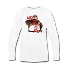 Load image into Gallery viewer, Mr. Meat Long-Sleeve T-Shirt (Mens) - white