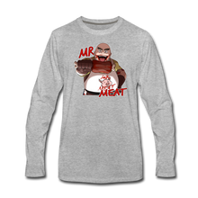 Load image into Gallery viewer, Mr. Meat Long-Sleeve T-Shirt (Mens) - heather gray