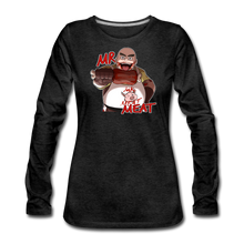 Load image into Gallery viewer, Mr. Meat Long-Sleeve T-Shirt (Womens) - charcoal gray