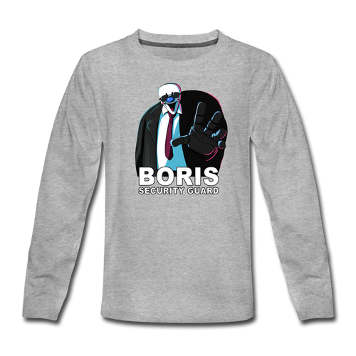 Ice Scream - Boris Security Guard Long-Sleeve T-Shirt - heather gray