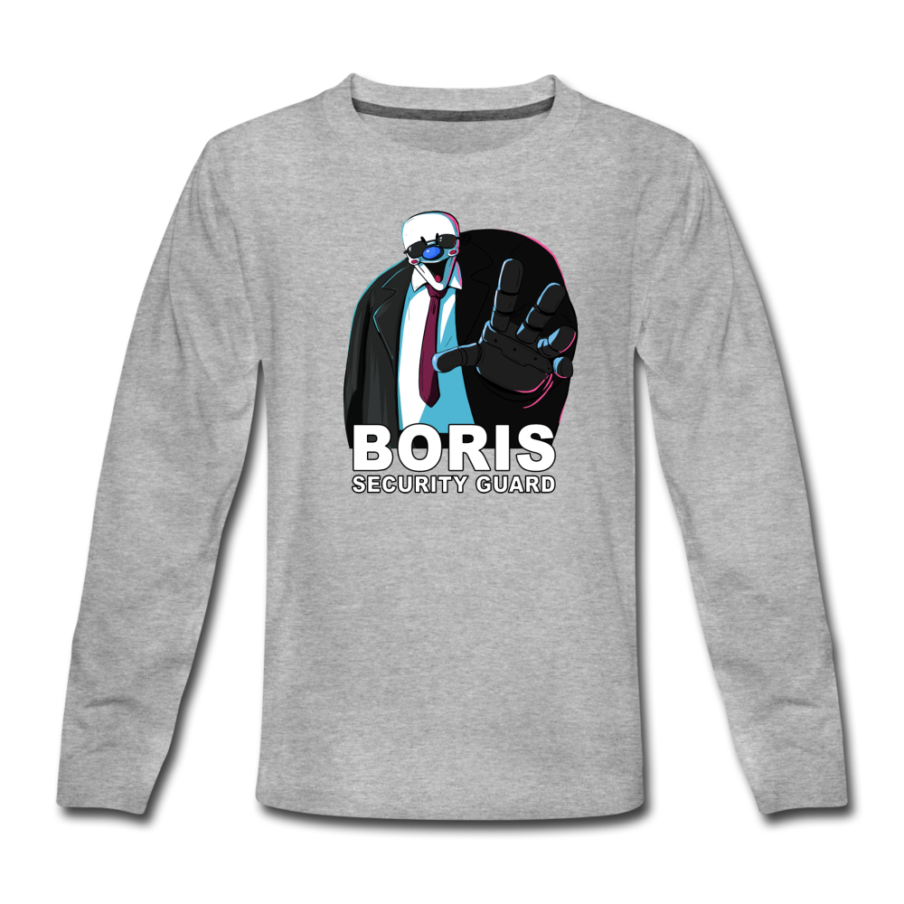 Ice Scream - Boris Security Guard Long-Sleeve T-Shirt - heather gray