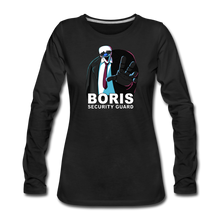 Load image into Gallery viewer, Ice Scream - Boris Security Guard Long-Sleeve T-Shirt (Womens) - black