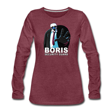 Load image into Gallery viewer, Ice Scream - Boris Security Guard Long-Sleeve T-Shirt (Womens) - heather burgundy