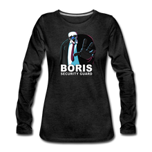 Load image into Gallery viewer, Ice Scream - Boris Security Guard Long-Sleeve T-Shirt (Womens) - charcoal gray
