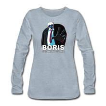 Load image into Gallery viewer, Ice Scream - Boris Security Guard Long-Sleeve T-Shirt (Womens) - heather ice blue