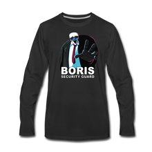 Load image into Gallery viewer, Ice Scream - Boris Security Guard Long-Sleeve T-Shirt (Mens) - black