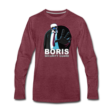 Load image into Gallery viewer, Ice Scream - Boris Security Guard Long-Sleeve T-Shirt (Mens) - heather burgundy