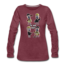 Load image into Gallery viewer, Ice Scream - The Mini Rods Long-Sleeve T-Shirt (Womens) - heather burgundy