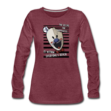Load image into Gallery viewer, Ice Scream - Joseph Rod Long-Sleeve T-Shirt (Womens) - heather burgundy