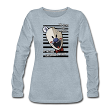 Load image into Gallery viewer, Ice Scream - Joseph Rod Long-Sleeve T-Shirt (Womens) - heather ice blue