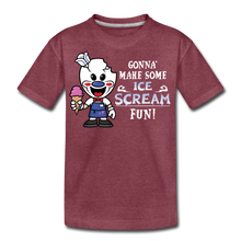 Load image into Gallery viewer, Ice Scream Fun T-Shirt - heather burgundy
