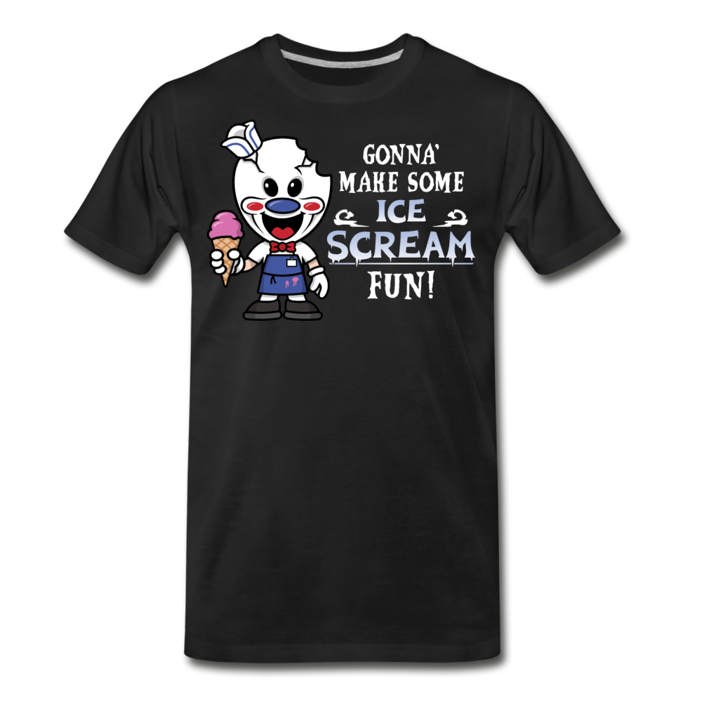Ice Scream Fun T-Shirt (Mens) - black