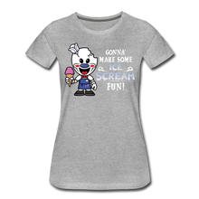 Load image into Gallery viewer, Ice Scream Fun T-Shirt (Womens) - heather gray

