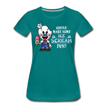 Load image into Gallery viewer, Ice Scream Fun T-Shirt (Womens) - teal
