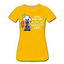 Load image into Gallery viewer, Ice Scream Fun T-Shirt (Womens) - sun yellow
