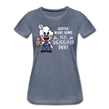 Load image into Gallery viewer, Ice Scream Fun T-Shirt (Womens) - heather blue
