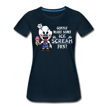 Load image into Gallery viewer, Ice Scream Fun T-Shirt (Womens) - deep navy
