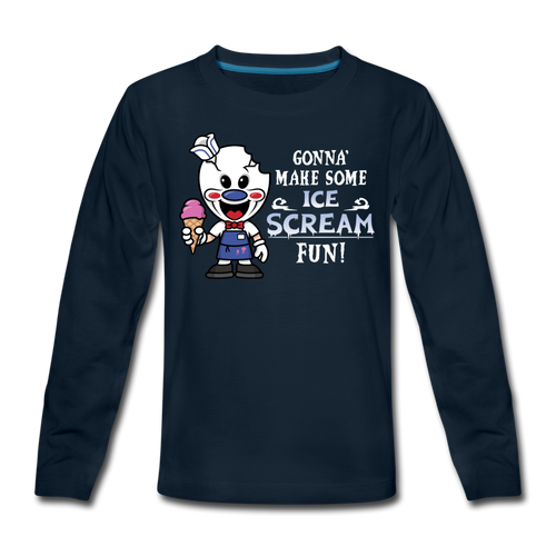 Ice Scream Fun T-Shirt - deep navy