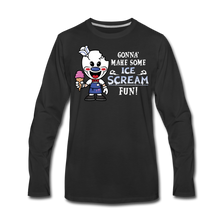 Load image into Gallery viewer, Ice Scream Fun Long-Sleeve T-Shirt (Mens) - black
