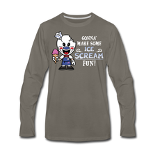 Load image into Gallery viewer, Ice Scream Fun Long-Sleeve T-Shirt (Mens) - asphalt gray
