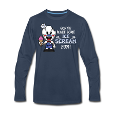 Load image into Gallery viewer, Ice Scream Fun Long-Sleeve T-Shirt (Mens) - navy
