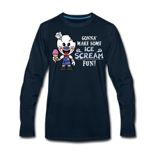 Load image into Gallery viewer, Ice Scream Fun Long-Sleeve T-Shirt (Mens) - deep navy
