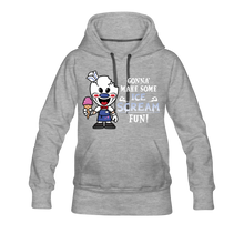 Load image into Gallery viewer, Ice Scream Fun Hoodie (Womens) - heather gray
