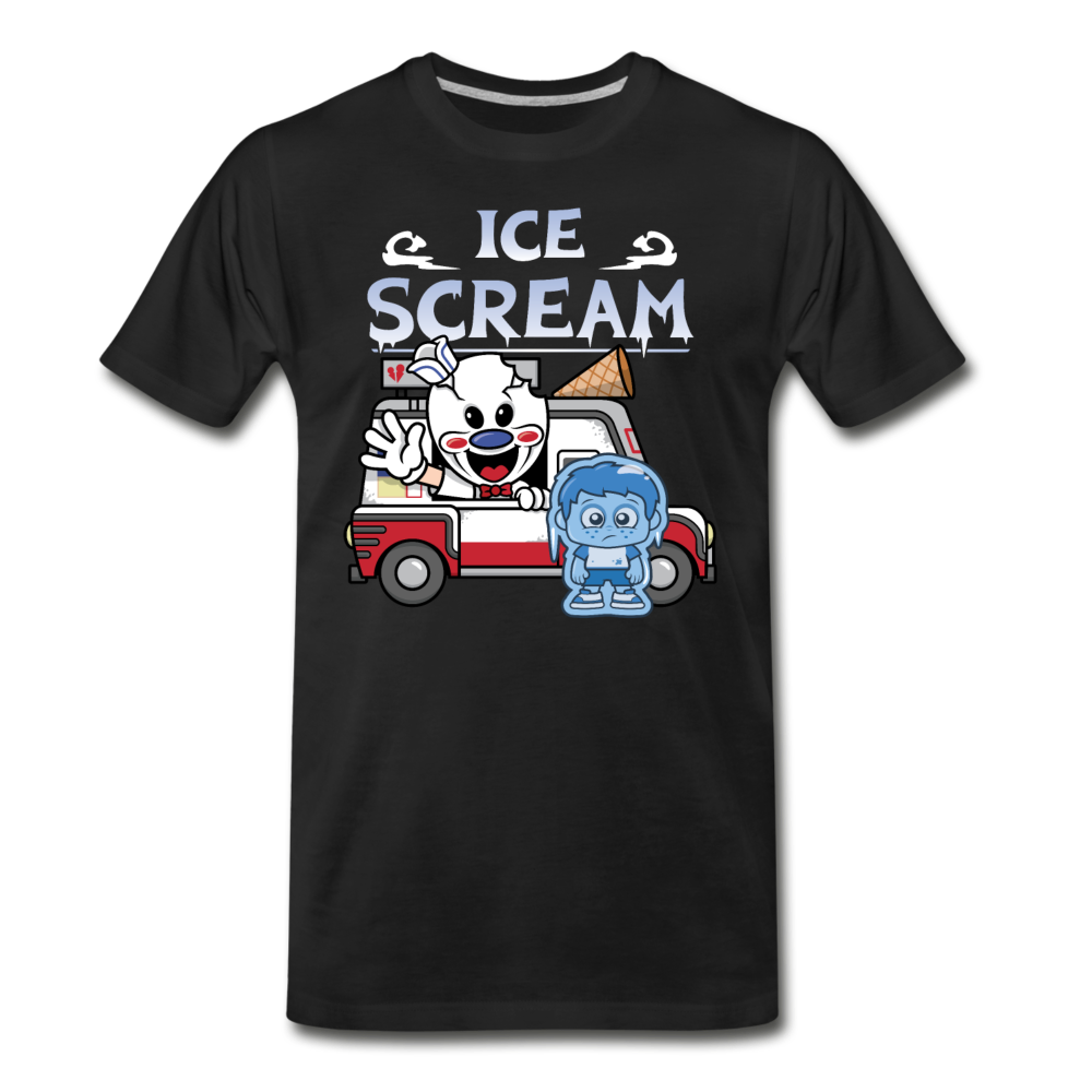 Ice Scream Truck T-Shirt (Mens) - black