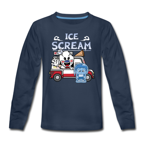 Ice Scream Truck Long-Sleeve T-Shirt - navy