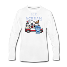 Load image into Gallery viewer, Ice Scream Truck Long-Sleeve T-Shirt (Mens) - white
