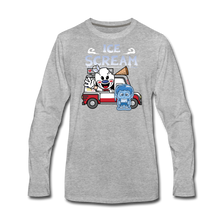 Load image into Gallery viewer, Ice Scream Truck Long-Sleeve T-Shirt (Mens) - heather gray

