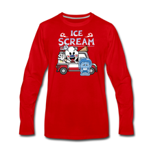 Load image into Gallery viewer, Ice Scream Truck Long-Sleeve T-Shirt (Mens) - red
