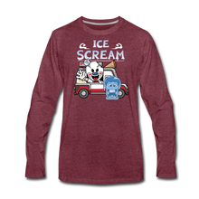 Load image into Gallery viewer, Ice Scream Truck Long-Sleeve T-Shirt (Mens) - heather burgundy
