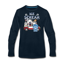 Load image into Gallery viewer, Ice Scream Truck Long-Sleeve T-Shirt (Mens) - deep navy
