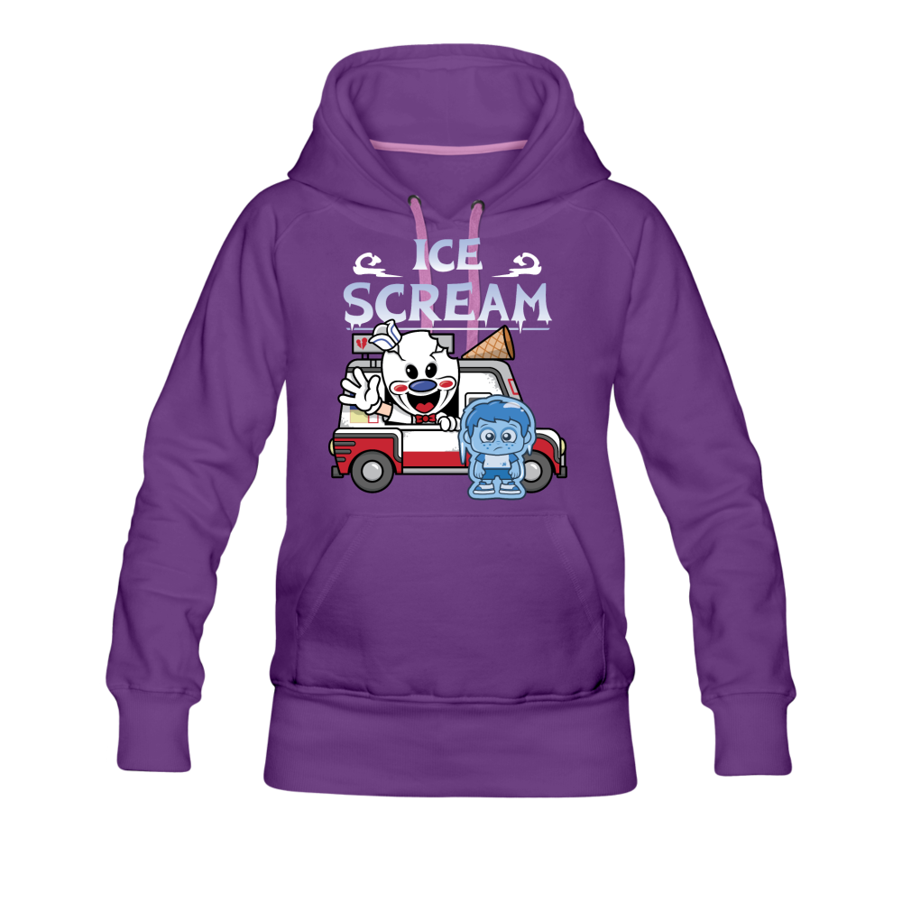 Ice Scream Truck Hoodie (Womens) - purple