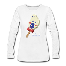 Load image into Gallery viewer, Ice Scream Pop Long-Sleeve T-Shirt (Womens) - white
