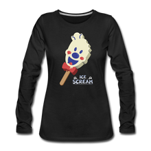 Load image into Gallery viewer, Ice Scream Pop Long-Sleeve T-Shirt (Womens) - black
