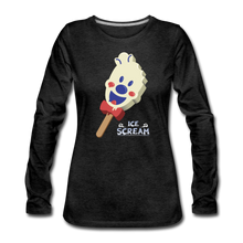 Load image into Gallery viewer, Ice Scream Pop Long-Sleeve T-Shirt (Womens) - charcoal gray
