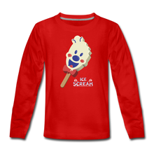 Load image into Gallery viewer, Ice Scream Pop Long-Sleeve T-Shirt - red
