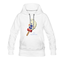 Load image into Gallery viewer, Ice Scream Pop Hoodie (Womens) - white
