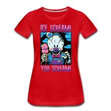Load image into Gallery viewer, Ice Scream You Scream T-Shirt (Womens) - red
