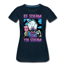 Load image into Gallery viewer, Ice Scream You Scream T-Shirt (Womens) - deep navy
