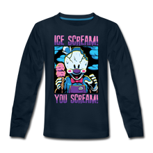 Load image into Gallery viewer, Ice Scream You Scream Long-Sleeve T-Shirt - deep navy
