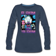 Load image into Gallery viewer, Ice Scream You Scream Long-Sleeve T-Shirt (Womens) - navy
