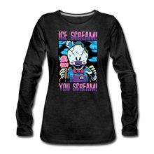 Load image into Gallery viewer, Ice Scream You Scream Long-Sleeve T-Shirt (Womens) - charcoal gray
