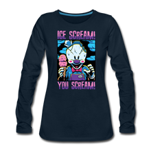 Load image into Gallery viewer, Ice Scream You Scream Long-Sleeve T-Shirt (Womens) - deep navy
