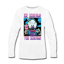 Load image into Gallery viewer, Ice Scream You Scream Long-Sleeve T-Shirt (Mens) - white
