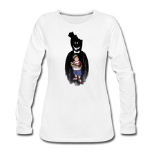 Load image into Gallery viewer, Charlie Ready To Attack Long-Sleeve T-Shirt (Womens) - white
