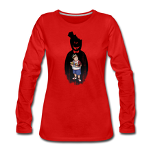 Load image into Gallery viewer, Charlie Ready To Attack Long-Sleeve T-Shirt (Womens) - red
